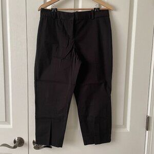 NWT Talbots Black Crop Pants Curvy Size 8P